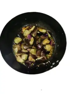 Make Burn the pork and eggplant step 4