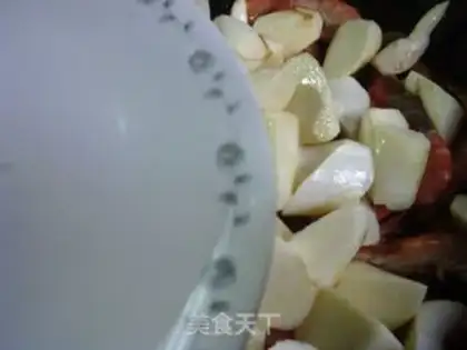 Make Burning shrimp white step 7
