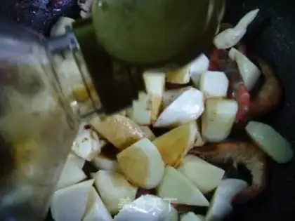 Make Burning shrimp white step 8