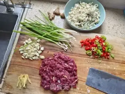 Make Dry beef step 0