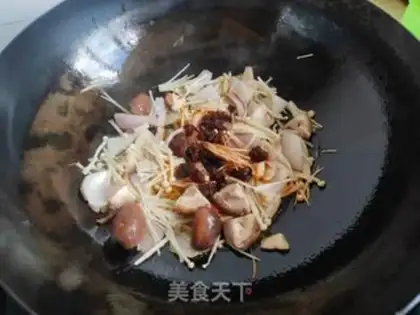 Make Duck blood fan soup step 4