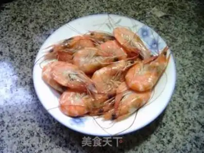 Make Shrimp fried doll food step 7