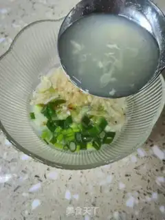 Make Shrimp omelet soup step 8