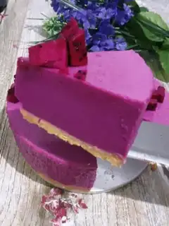 Make Flamingo mousse cake step 14