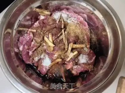 Make Air-cooked beef step 1