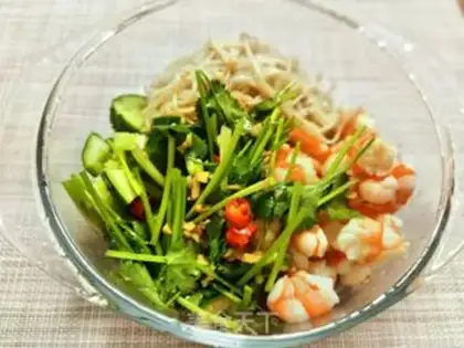 Make Shrimp cucumber cucumber gin mushrooms step 13