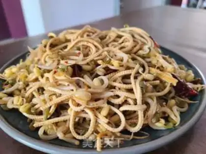 Make Green bean sprouts and tofus step 4