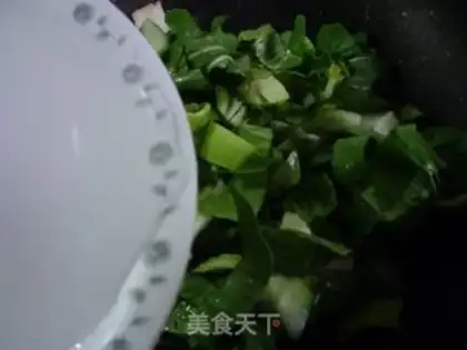 Make Mushroom eggs and vegetables step 9