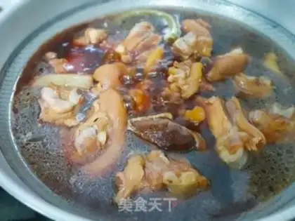 Make Red burning pig hoof step 5