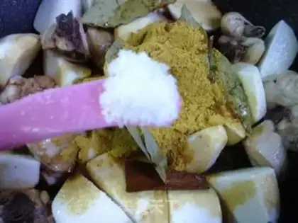 Make A chicken piece step 7
