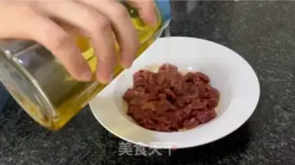 Make Steam rice powder for beef step 4