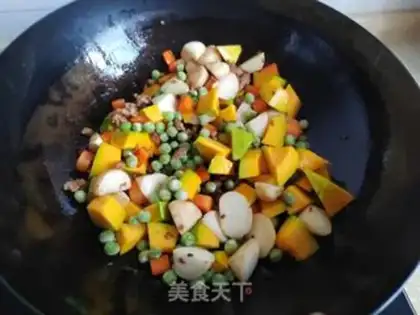 Make Pumpkin rice step 6