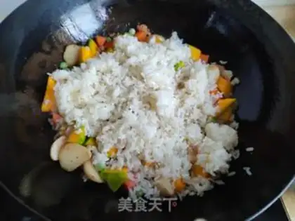 Make Pumpkin rice step 7