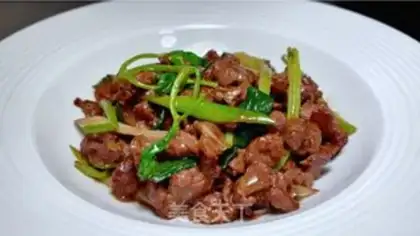Make Celery garlic beef step 14