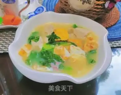 Make Tofu egg soup step 10
