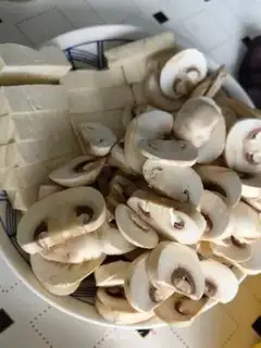 Make Shrimp stew mushroom tofu step 0