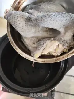 Make ♪ Tea, mushroom, chicken soup ♪ step 1