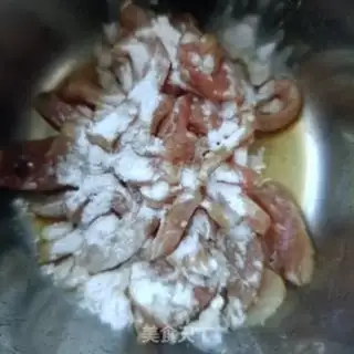 Make The abalone fried Dutch beans step 4