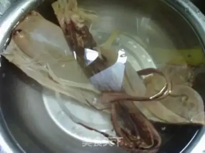 Make Squid meat step 1