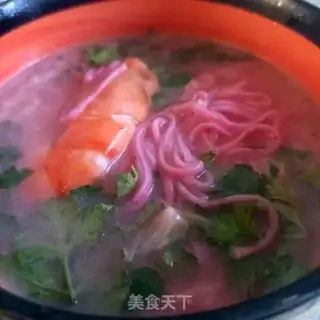 Make Black tiger shrimp hot noodles step 16
