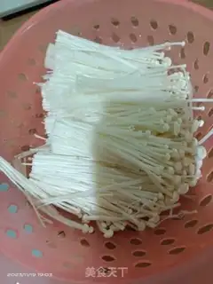 Make Garlic golden mushroom fan shrimp step 1