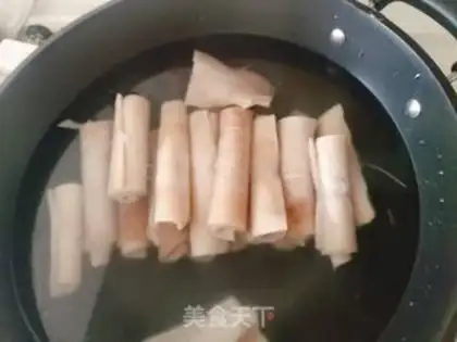 Make Red burning pig skin step 1