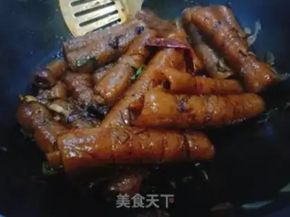 Make Red burning pig skin step 3