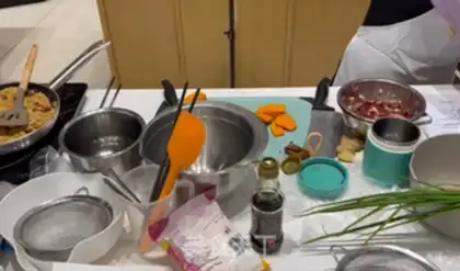 Make Spanish mixed olive pumpkin steamed veal step 7