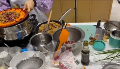 Make Spanish mixed olive pumpkin steamed veal step 9