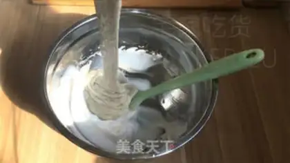 Make Black and sesame early cake step 13
