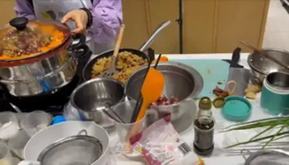 Make Spanish mixed olive pumpkin steamed veal step 10
