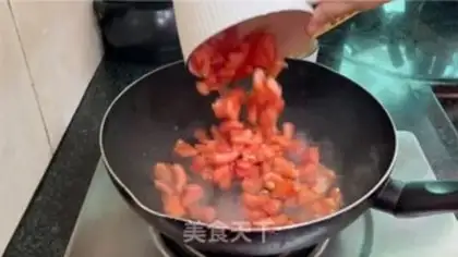 Make Tomato eggnog noodles step 7