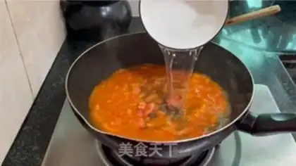 Make Tomato eggnog noodles step 9