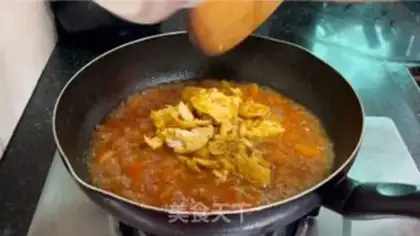 Make Tomato eggnog noodles step 10