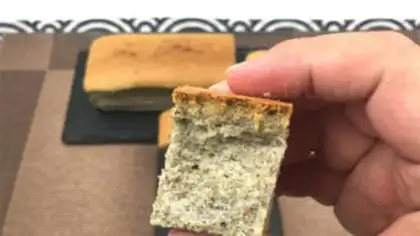 Make Black and sesame early cake step 25