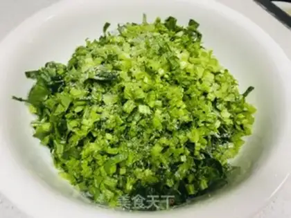 Make Spinach tofu step 1