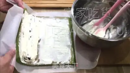 Make Coconut with a Swiss roll step 30
