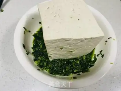 Make Spinach tofu step 3