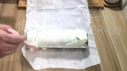Make Coconut with a Swiss roll step 33