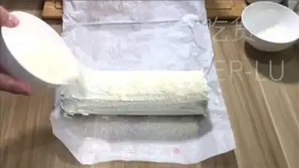 Make Coconut with a Swiss roll step 34