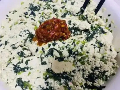 Make Spinach tofu step 6