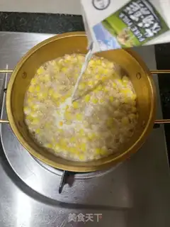 Make Milky corn oatmeal step 7
