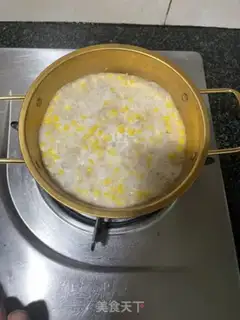 Make Milky corn oatmeal step 8