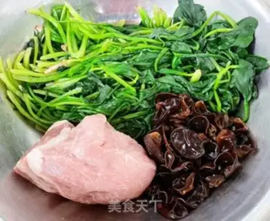 Make Scalloping meat spinach box step 3
