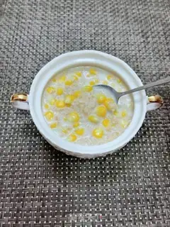Make Milky corn oatmeal step 11