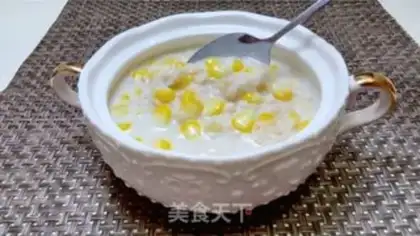 Make Milky corn oatmeal step 12