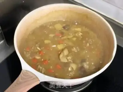 Make Coconut curry chicken step 6