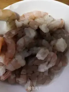 Make Celery and shrimp step 1