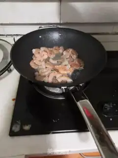 Make Celery and shrimp step 2