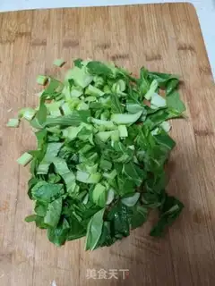 Make ♪ Green corn pelts of egg fried ♪ step 1